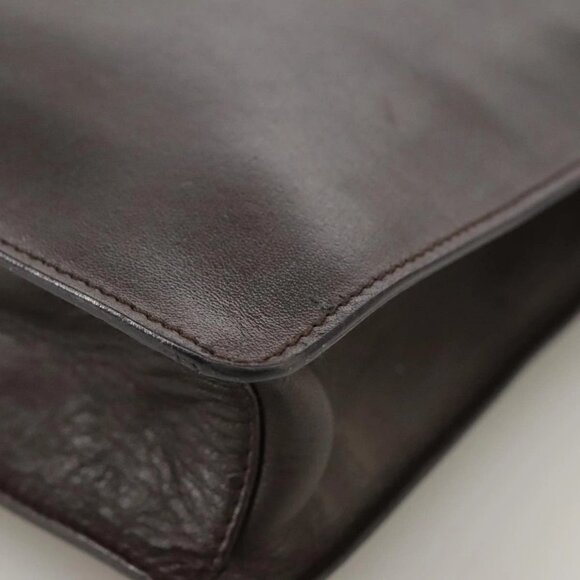 GUCCI Shoulder Bag Nylon Brown Gold Auth bs20545 - Picture 3 of 16